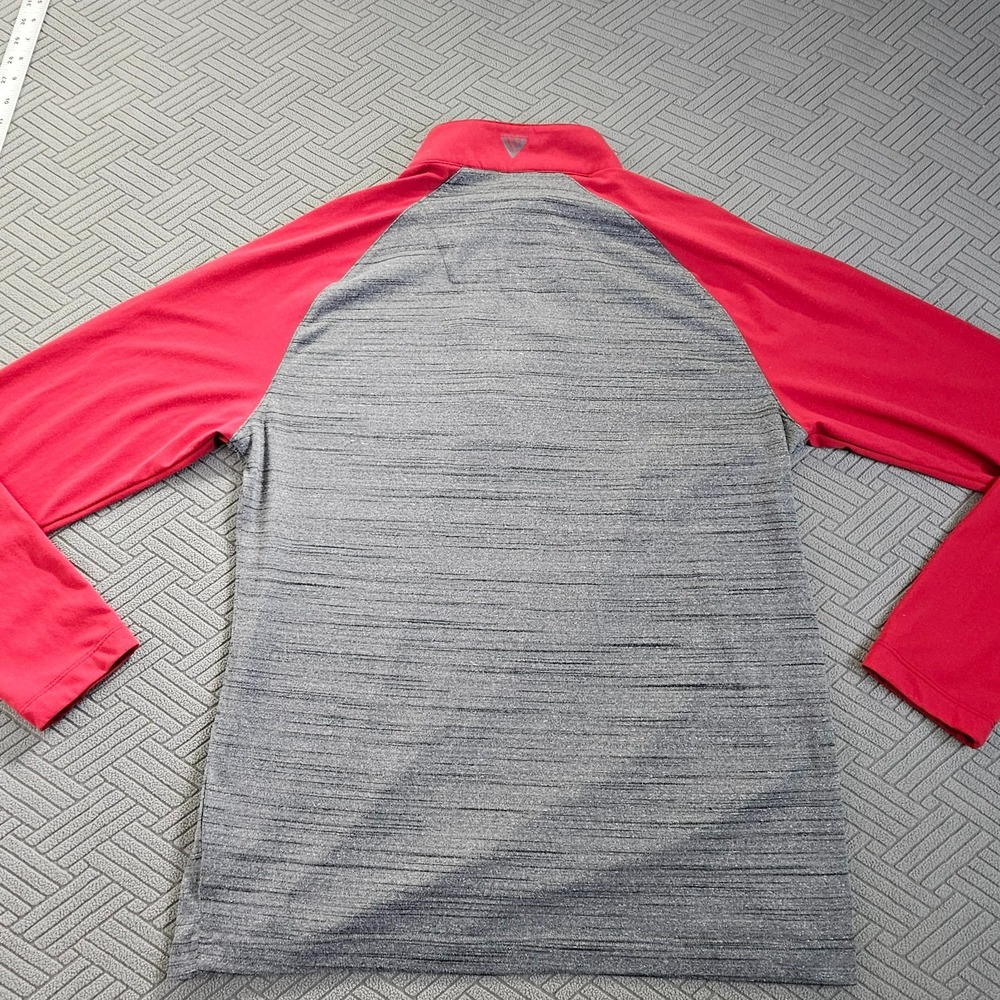 Level Wear IU Hoosiers 3/4 Zip Gray & Red Longsleeve Pullover Men's Medium - Picture 10 of 11